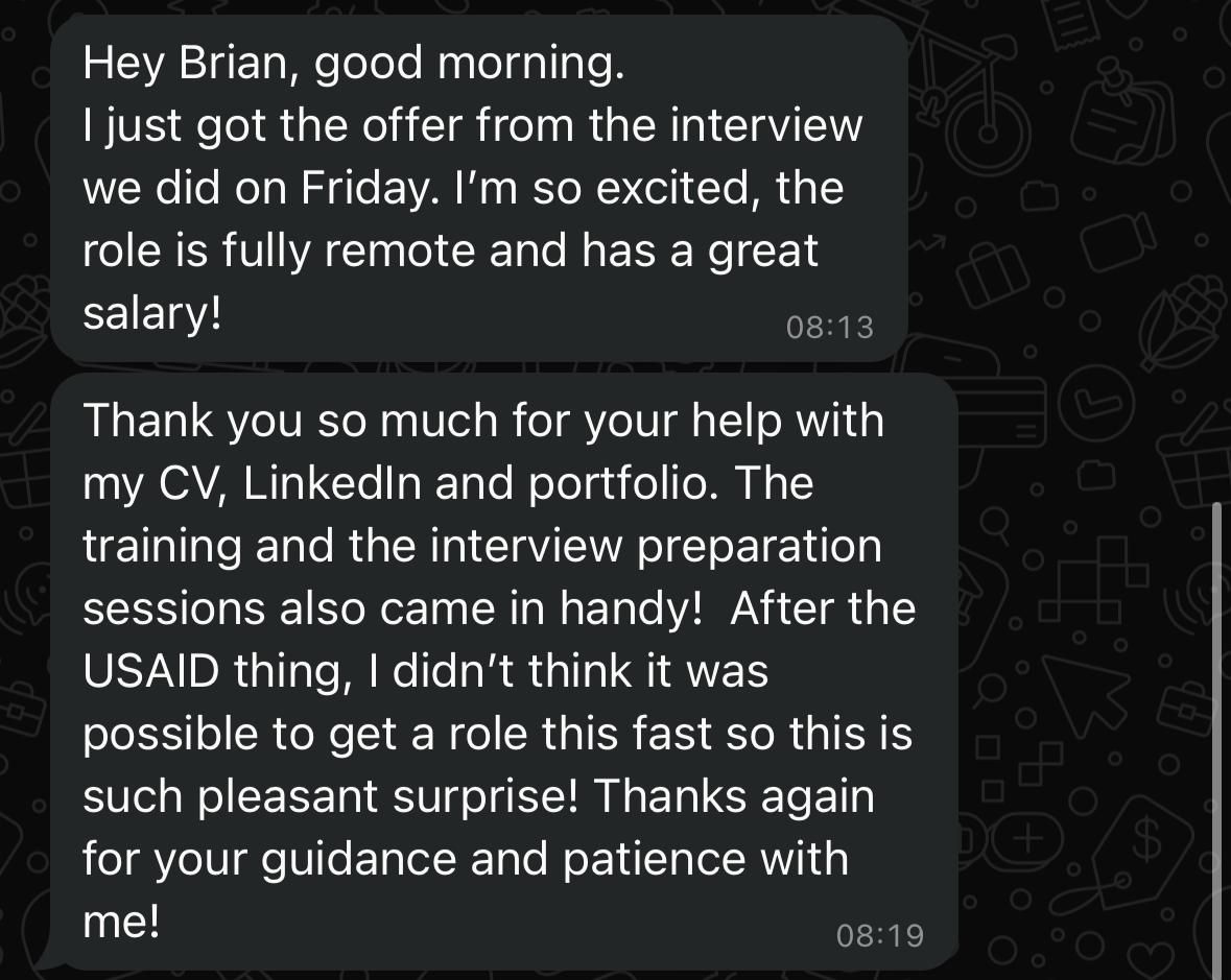 LinkedIn testimonial
